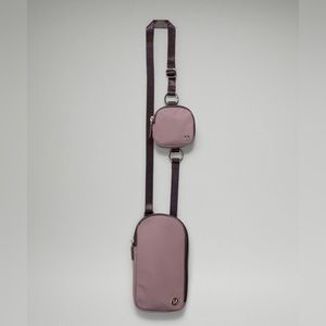 NWT | rare color | lululemon Modular Phone Crossbody Bag, Lunar Rock•purple/gray